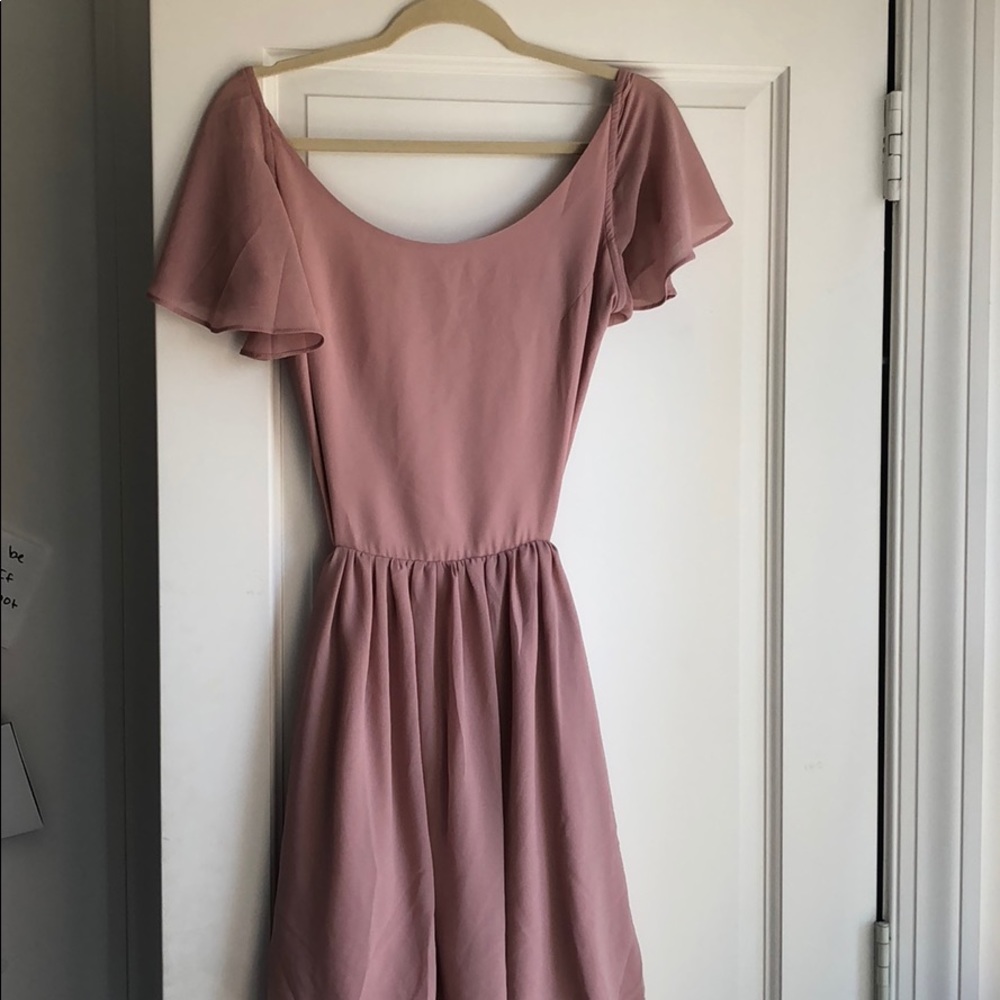 Backless Blush Dress